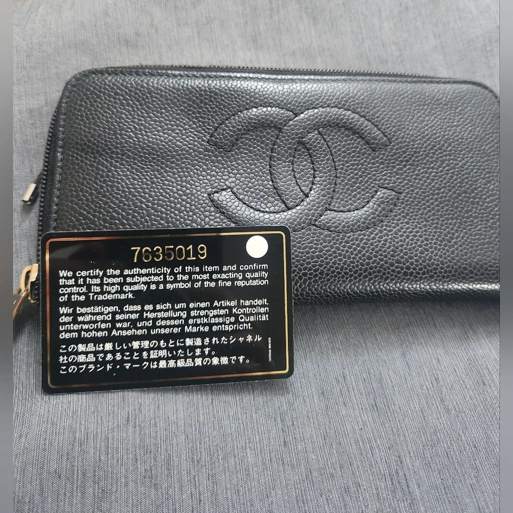 Chanel Cavier Timeless CC Zip-Around Long Wallet - Picture 4 of 11